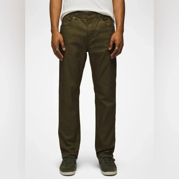 Prana Bridger Brown Slim Straight Jeans Size 38 x 34 in Mud M4BD34315 - Picture 1 of 11